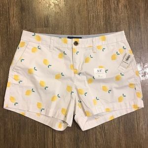 NWT Old Navy Lemon Print Shorts